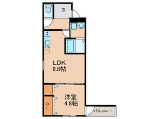 フジパレス住吉長居Ⅲ番館の物件間取画像